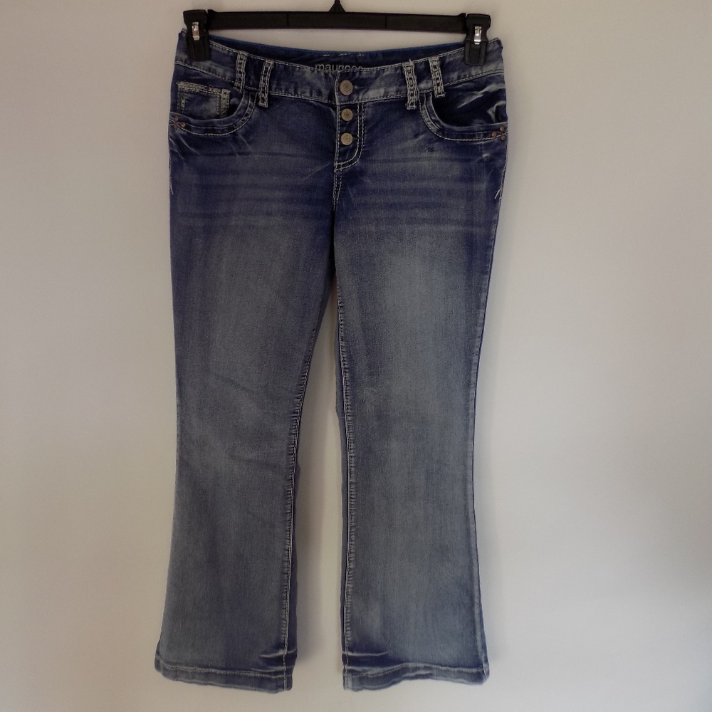 Maurices Jeans Size 9/10 Boot Cut Embellished